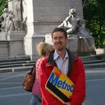 Second place contestant Dan Hendrick was also one of the first New Yorkers to try out the MTA's new "King Size" MetroCard.